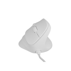 Vertikal mus CRAKE 2 PRO 128000DPI optisk hvid