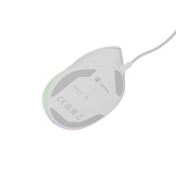 Vertikal mus CRAKE 2 PRO 128000DPI optisk hvid