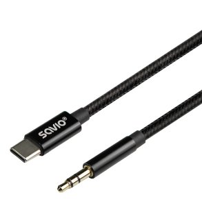 USB-C til mini-Jack kabel SAVIO