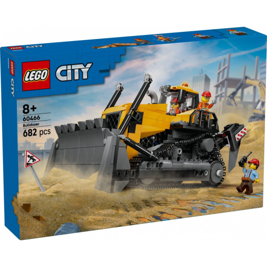 Klocki City 60466 Gul buldozer med lader