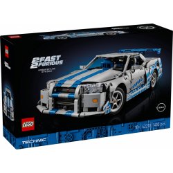 Klocki Technic 42210 Bil Nissan Skyline GT-R (R34) fra filmen Hurtigere, Vildere