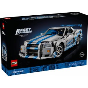 Klocki Technic 42210 Bil Nissan Skyline GT-R (R34) fra filmen Hurtigere, Vildere