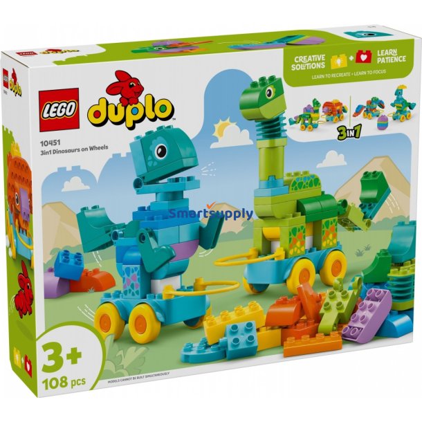 DUPLO 10451 3-i-1 Dinosaurus p� hjul