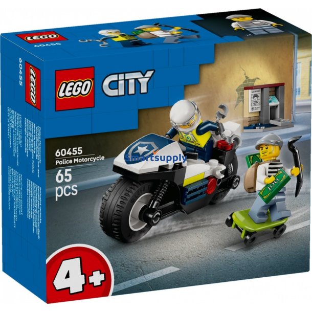 Klocki City 60455 Politimotorcykel Pursuit