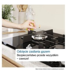 Gas glas induktionskogeplade PPP6A2I40