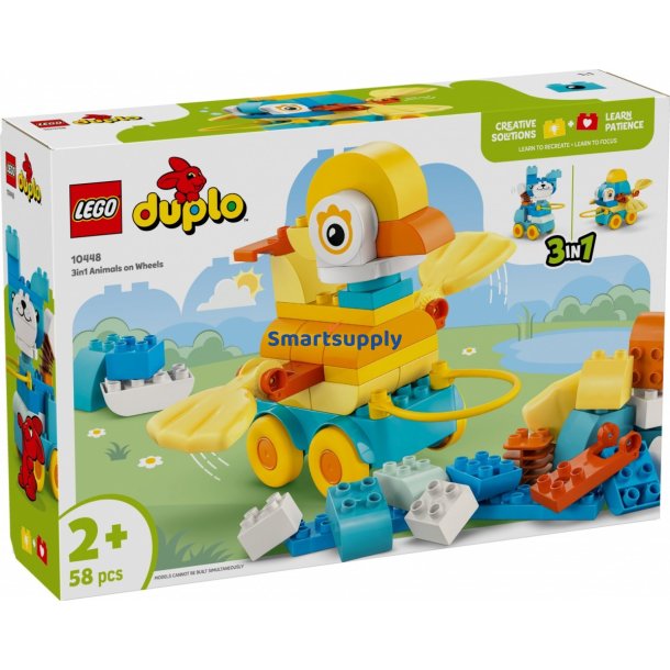 Klocki DUPLO 10448 3 i 1 Dyr p� hjul