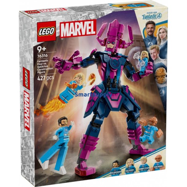 Klocki Super Heroes 76316 Figur af Fantastiske Fire mod Galactus
