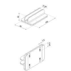 NSLS300BLACK Laptop holder 11-17 tommer - universel