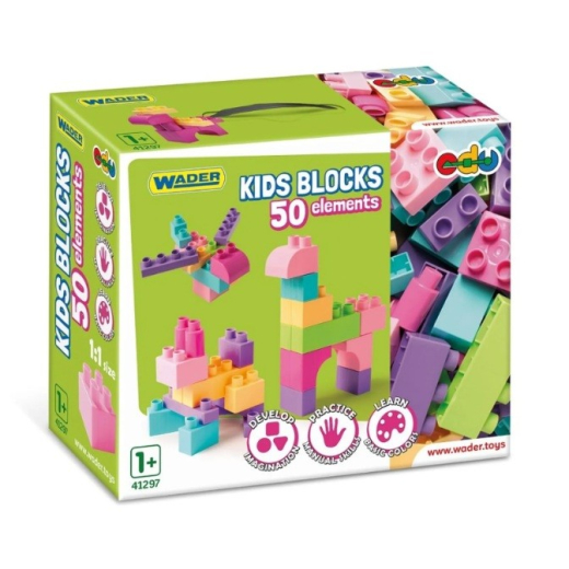 B�rneblokke 50 stk. pink