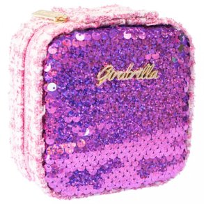 Mini makeup kuffert m�rk rosa