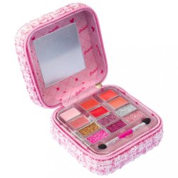 Mini makeup kuffert m�rk rosa