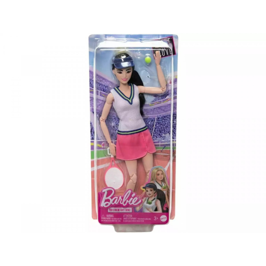 Barbie Dukke &amp; Tilbeh�r, Karrieretennis Spiller Dukke Med Racket Og Bold