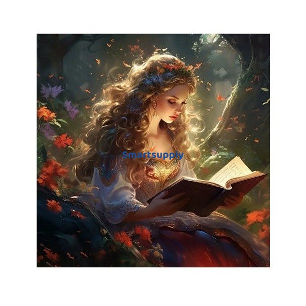 Diamantmosaik - Prinsesse med en bog