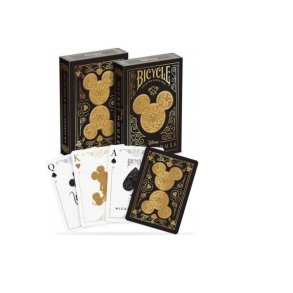 Sort & Guld Mickey Kort