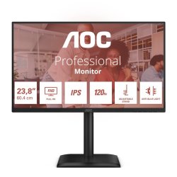 AOC 24E4U 23.8" IPS 120Hz HDMI DP VGA Pivot