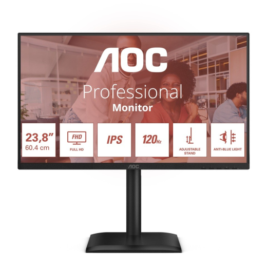 AOC 24E4U 23.8" IPS 120Hz HDMI DP VGA Pivot