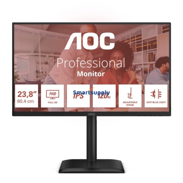 AOC 24E4U 23.8" IPS 120Hz HDMI DP VGA Pivot