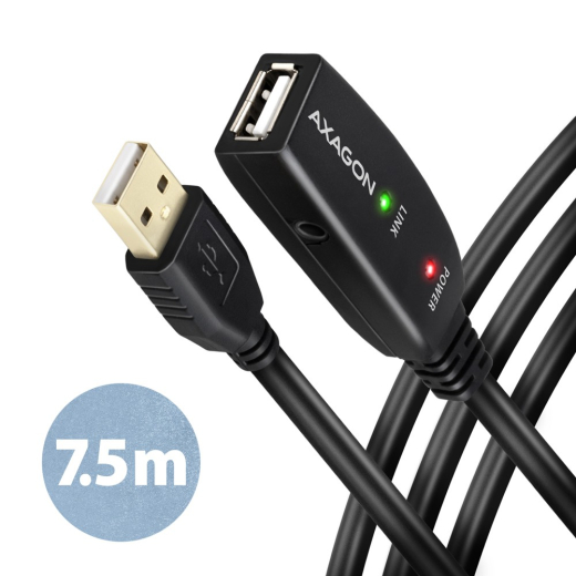 ADR-207 USB 2.0 A-M - A-F akt. 7m kabel