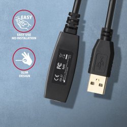 ADR-207 USB 2.0 A-M - A-F akt. 7m kabel