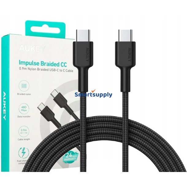 AUKEY CB-CD45 Quick Charge USB C - USB C 0,9m