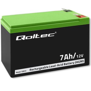 Gel batteri | 12V | 7Ah | Max.72A | AGM