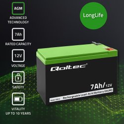 Gel batteri | 12V | 7Ah | Max.72A | AGM