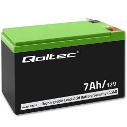 AGM-batteri 12V 7Ah, maks. 105A, Securit
