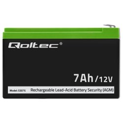 AGM-batteri 12V 7Ah, maks. 105A, Securit