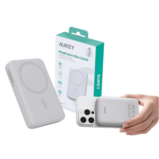 PB-MS04 Hvid Qi2 Power Bank 10000mAh 20W| MagSafe PD