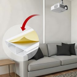 Aluminium maske strip hvid, MC-814 W