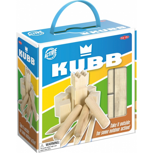 Spil Kubb i papkasse