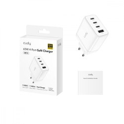 Oplader CH70_EU 65 W med 4 porte