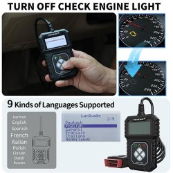 OBDII EOBD diagnostisk tester ProLine 8V 25V