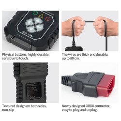 OBDII EOBD diagnostisk tester ProLine 8V 25V