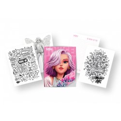 Kreativt s�t notesbog, 8 penne