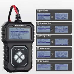 Batteritest med LCD 12V 30Ah 220Ah AGM GEL