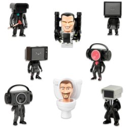 Skibidi Toilet - Display 9 stk Figuriner