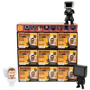 Skibidi Toilet - Display 9 stk Figuriner