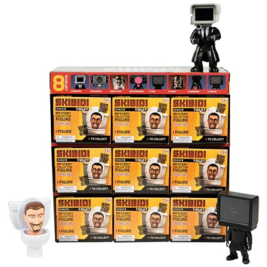 Skibidi Toilet - Display 9 stk Figuriner