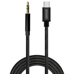 USB-C til mini-Jack kabel SAVIO