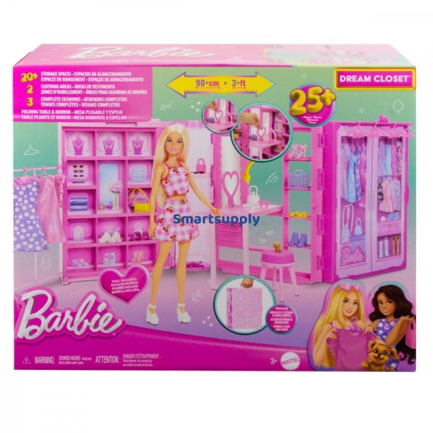 Dukke Barbie Dream Closet 3.0 + Dukke s�t