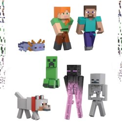 S�t af figurer Minecraft World Builders