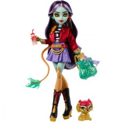 Doll Monster High Jinafire Long med dyr