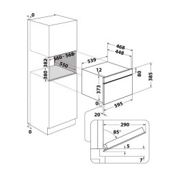 Indbygningsmikroovn WMD54MX
