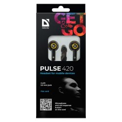 WIRED HEADPHONES PULSE 420 BLACK-YELLOW