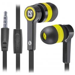 WIRED HEADPHONES PULSE 420 BLACK-YELLOW
