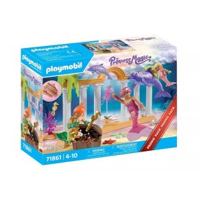 S�t med figurer 71861 Havfruer med skat og delfin