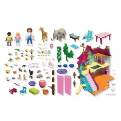 S�t med figurer Animals & Friends 71852 Farverig villa til dyr