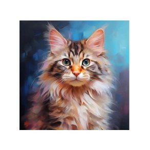 Diamantmosaik - Portr�t af en kat