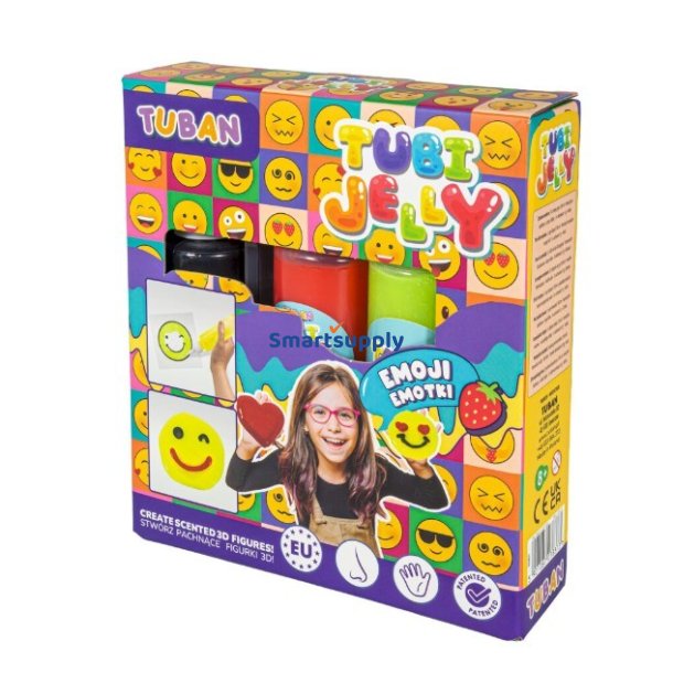 Zestaw Tubi Jelly Emotki 3 farver